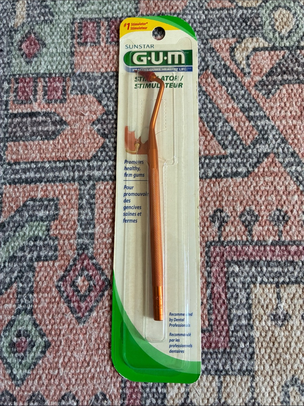 Orange Gum Stimulator - Sunstar G•U•M Portable Gum Care Tool